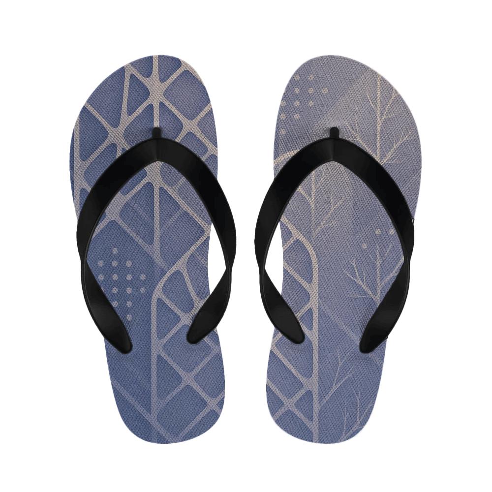 Vein Lattice Cascade unique printed slipperscustom slippers