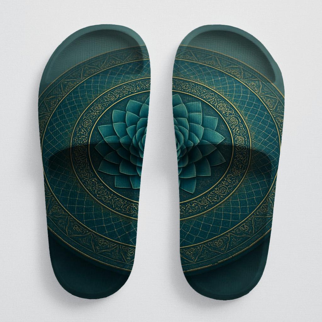 Spiral Petal Labyrinth unique printed slides