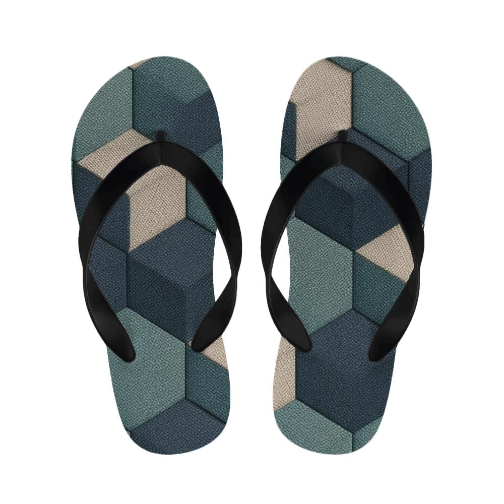 Hex Weave Modulation personalized cozy slippers