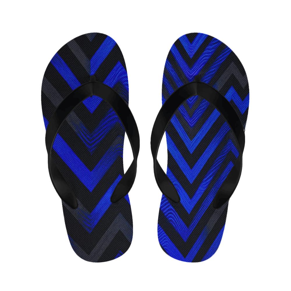 Chevron Moire Cascade personalized cozy slippers