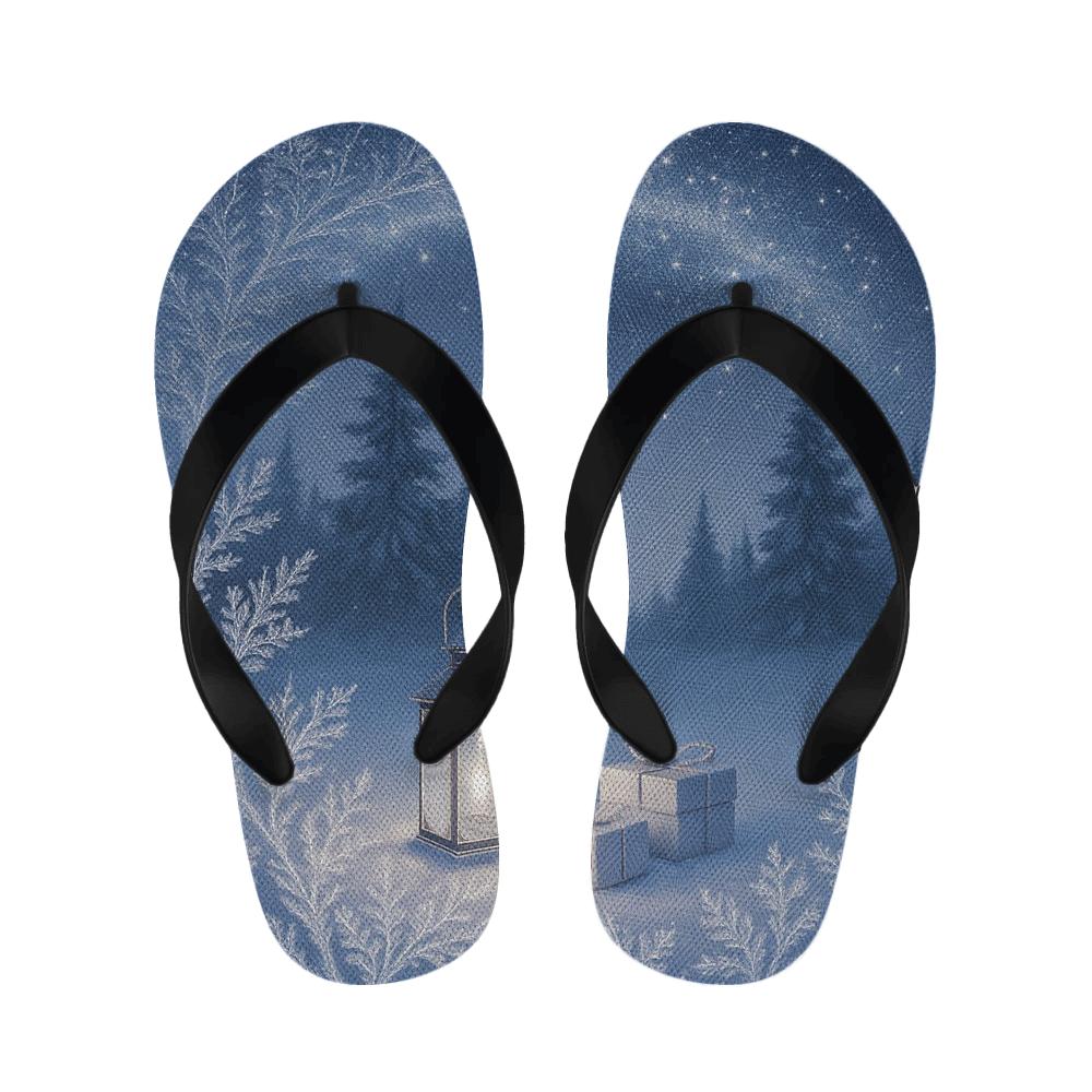 Winter Solstice Starlace warm fleece slippers