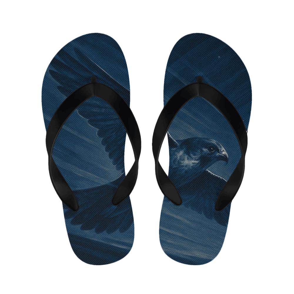 Hawk Wing Kinetic Flow designer logo slippers