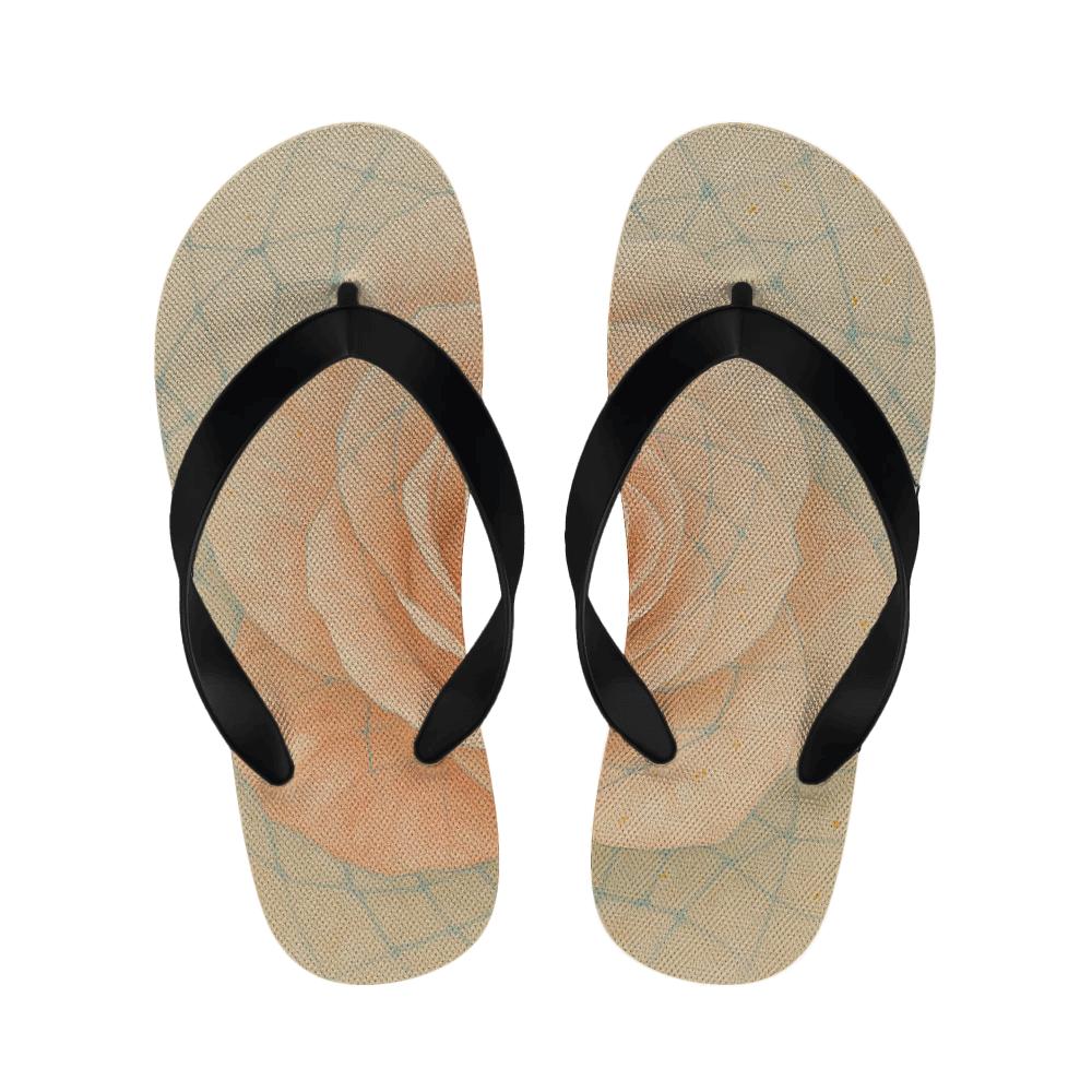 Petal Spiral Lattice warm fleece slippers