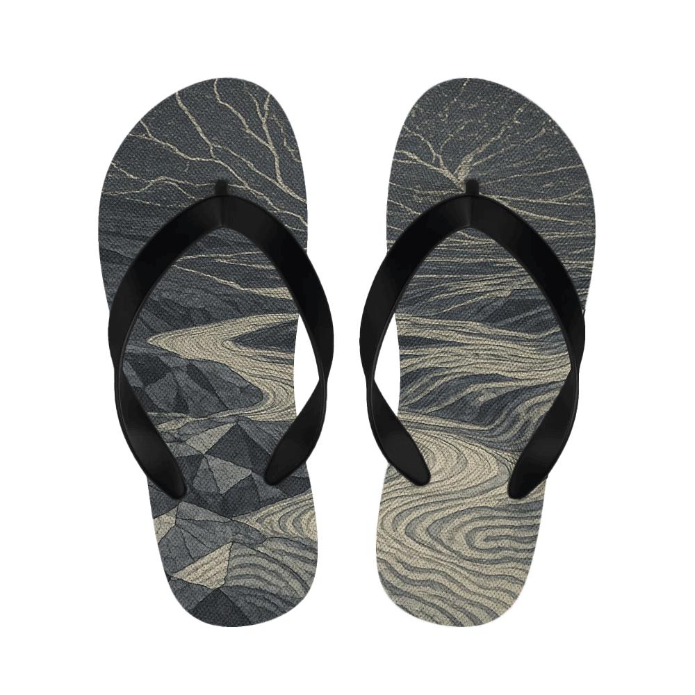 Vein And Ripple Mosaic soft sole slippers