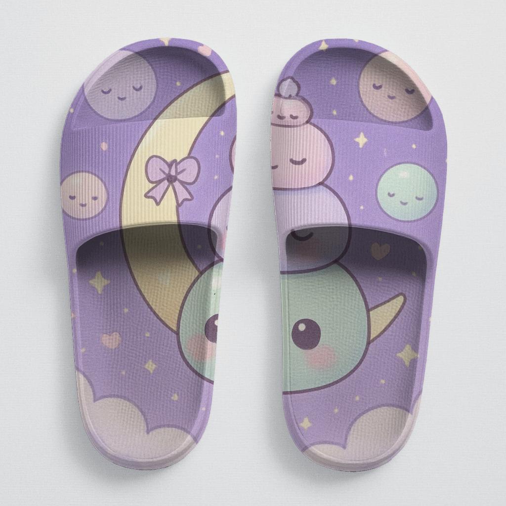 Mochi Moon Mates sporty rubber slides