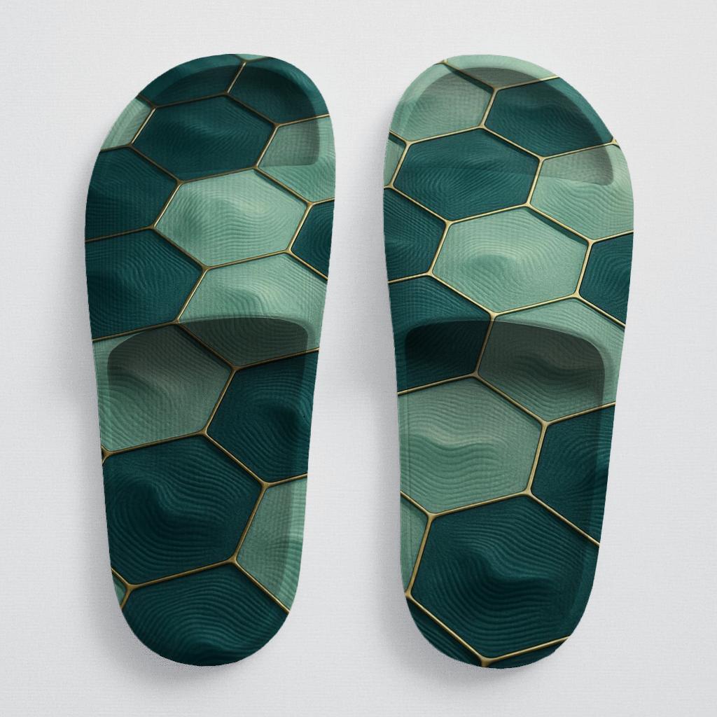 Modulated Hex Weave stylish pool slides