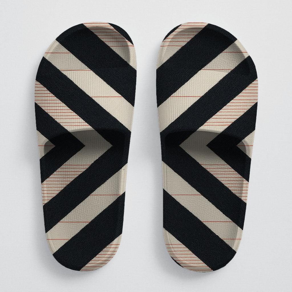 Chevron Pulse Matrix sporty rubber slides