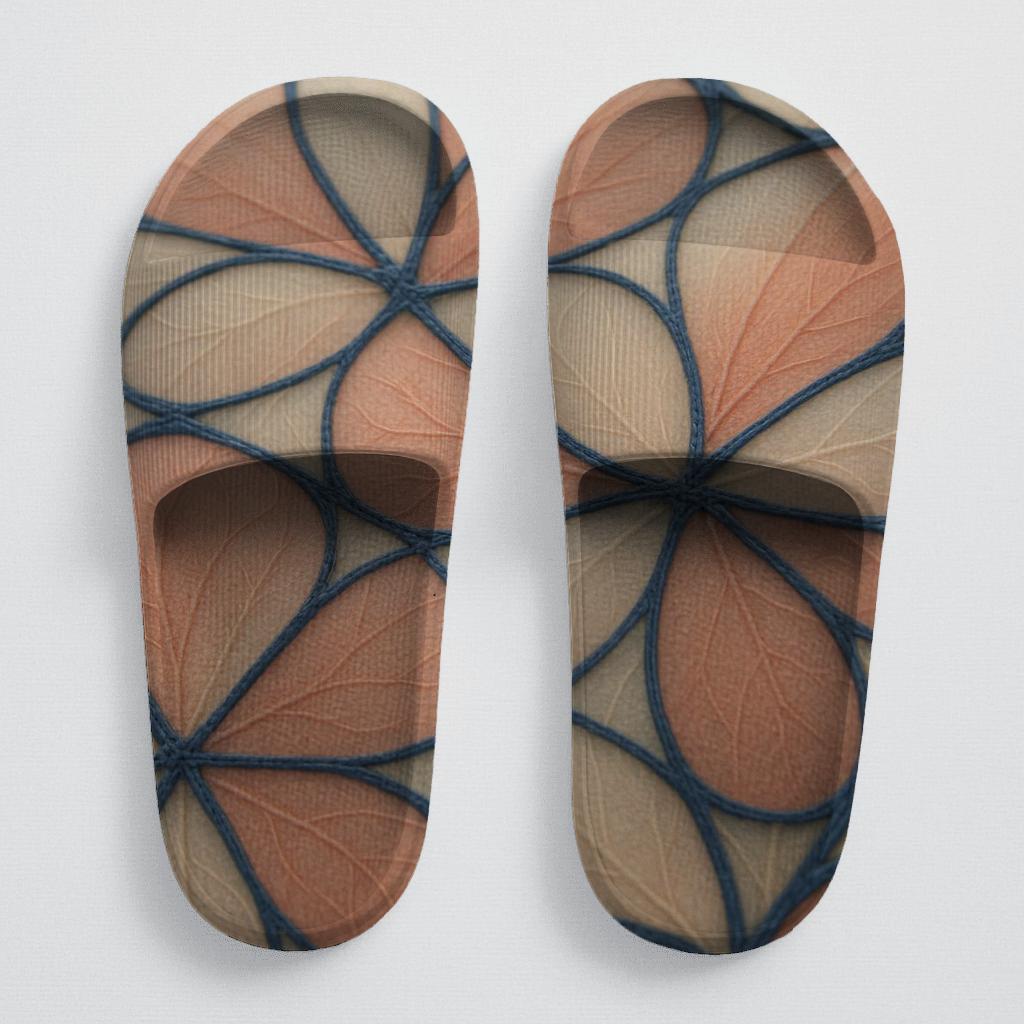 Petal Vein Lattice soft footbed slides