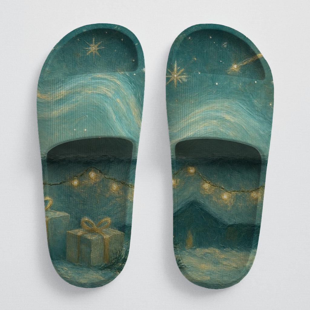 Winter Aurora Garland trendy summer slides