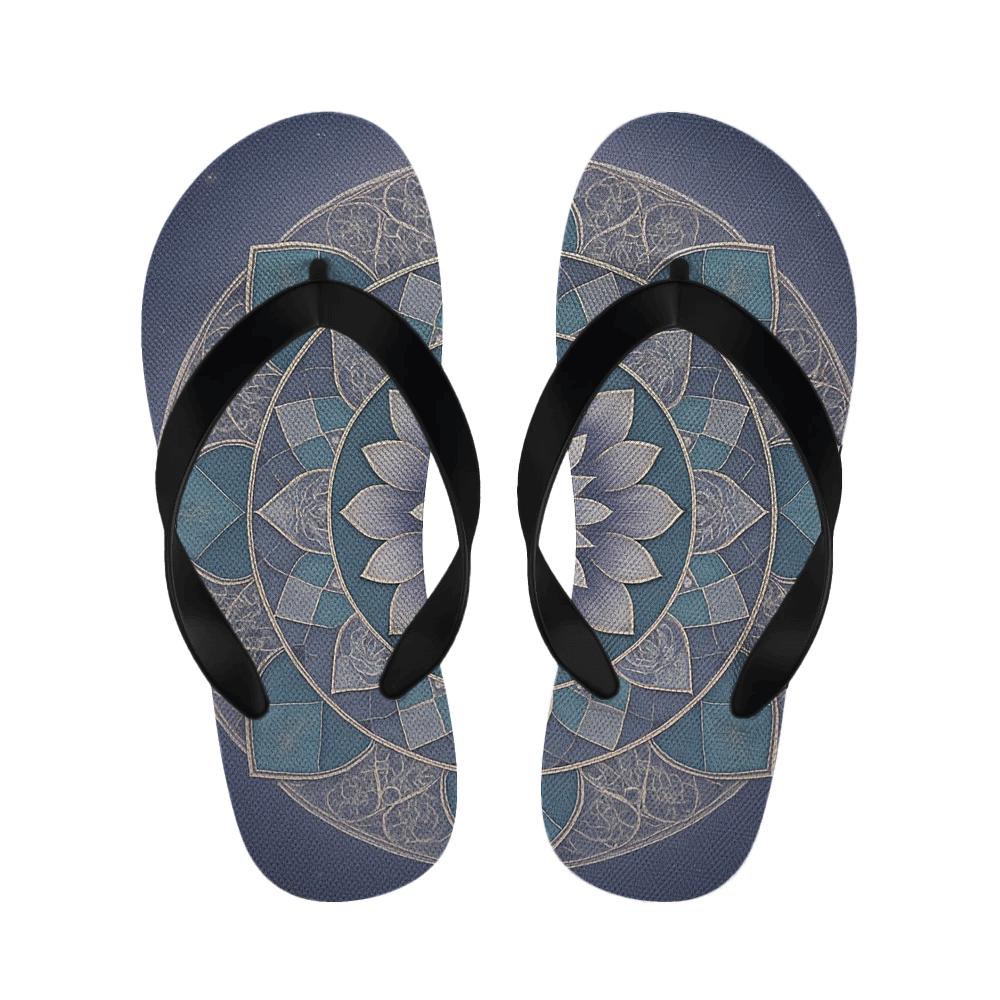 Orbital Petal Geometry unique printed slippers