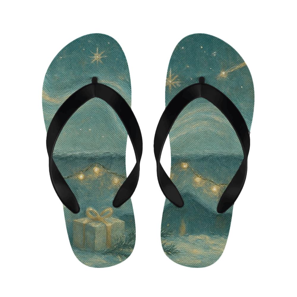 Winter Aurora Garland personalized cozy slippers