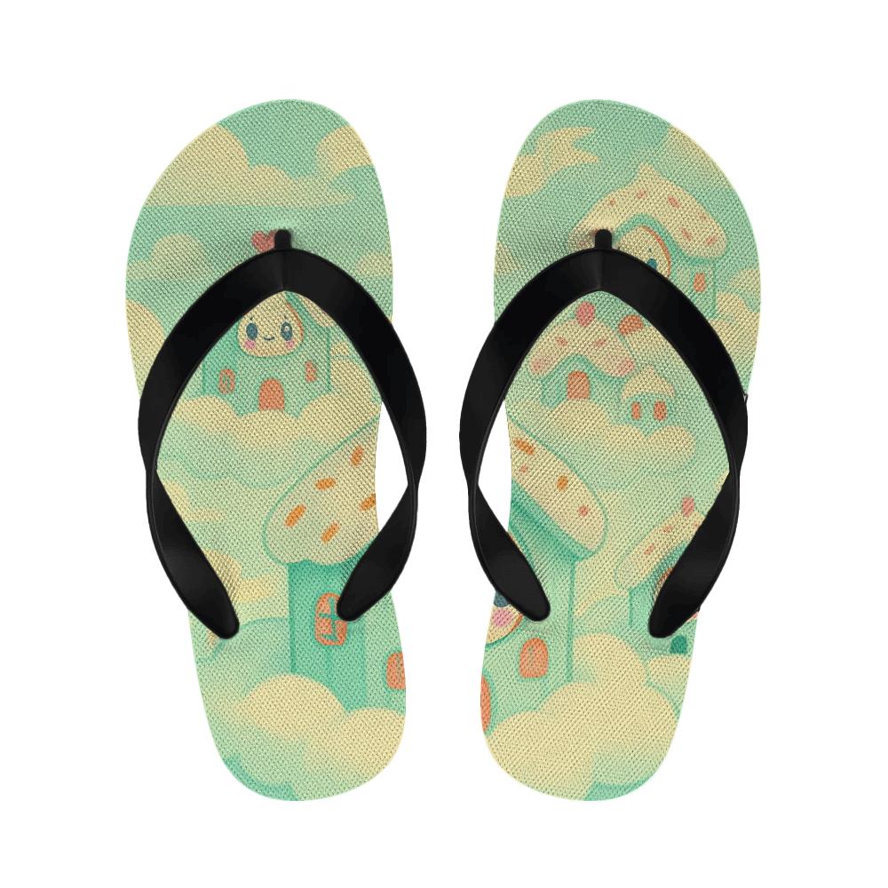 Cupcake Cloud Cottage personalized cozy slippers