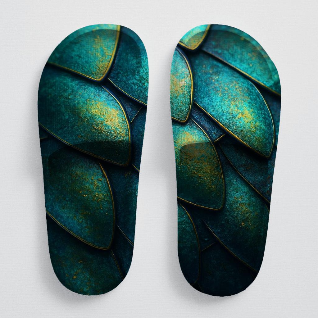 Iridescent Beetle Mosaic unique printed slides