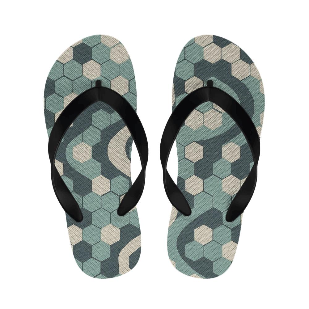 Hexa Grid Drift warm fleece slippers