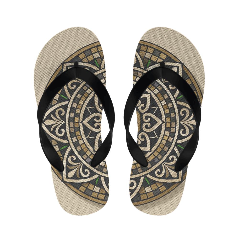 Orbital Lattice Medallion stylish house slippers