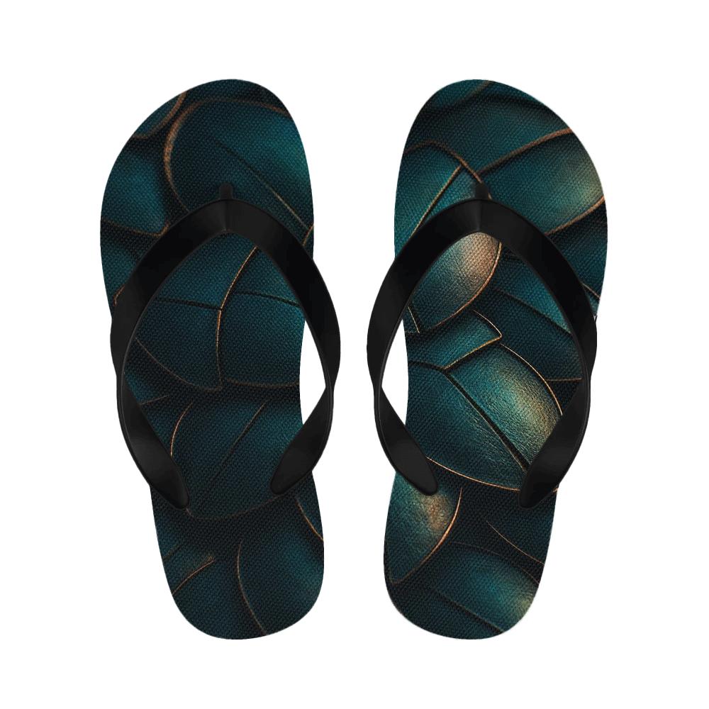 Iridescent Beetle Mosaic personalized cozy slippers