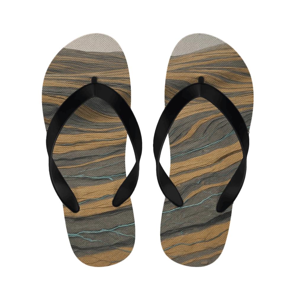 Tectonic Fold Rhythm trendy casual slippers