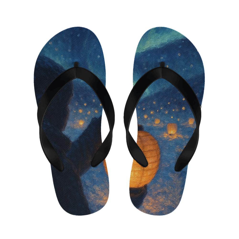 Winter Lantern Aurora soft sole slippers