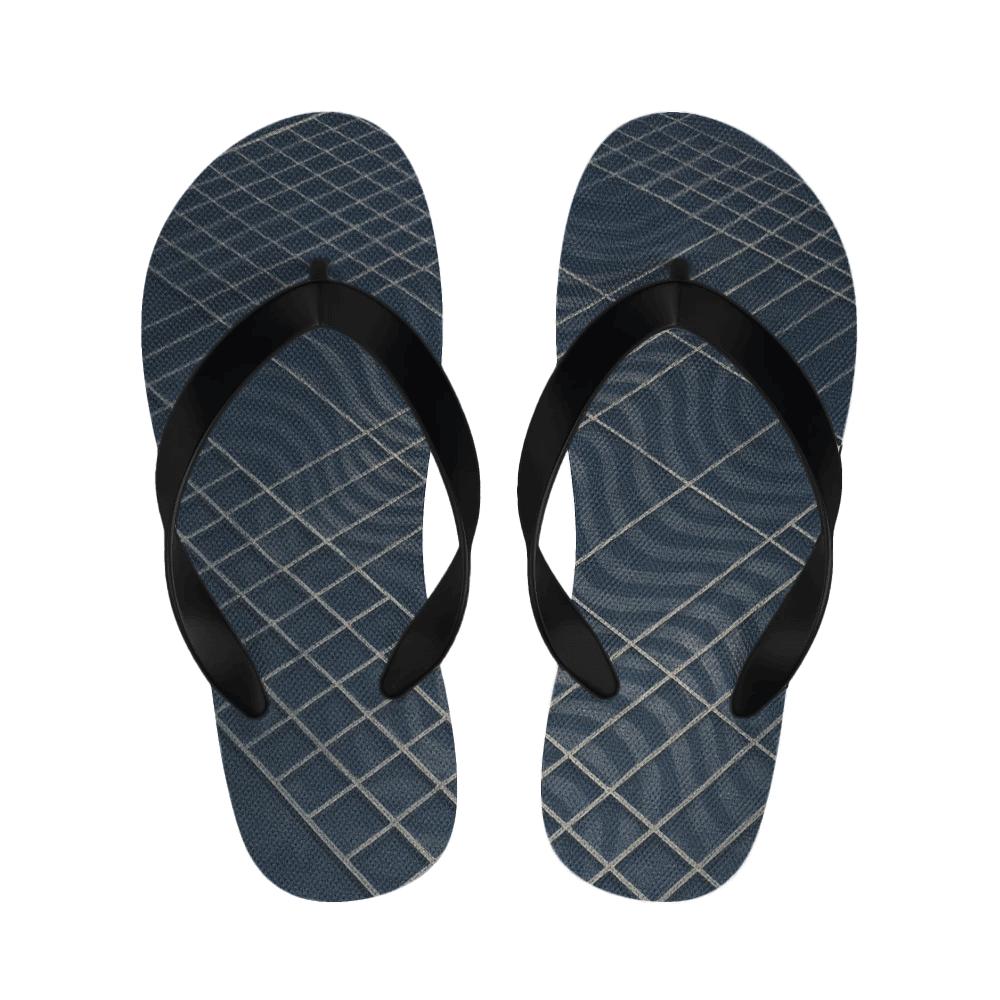 Moire Zenith Grid trendy casual slippers