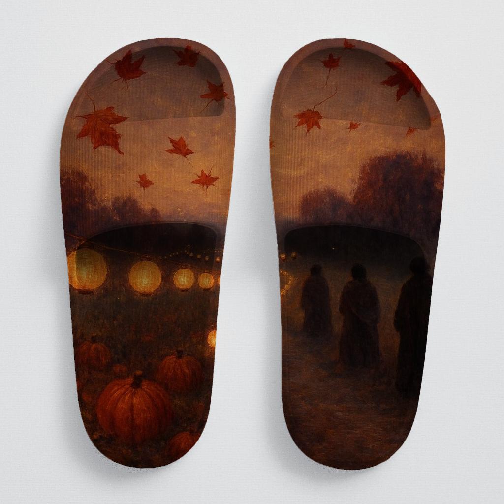Lantern Harvest Lullaby soft footbed slides