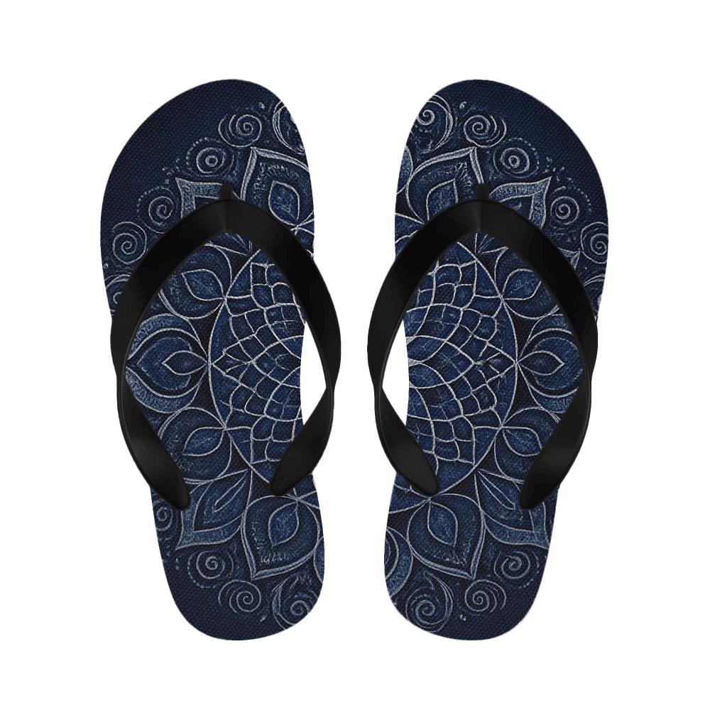 Fractal Sunwheel Lattice trendy casual slippers