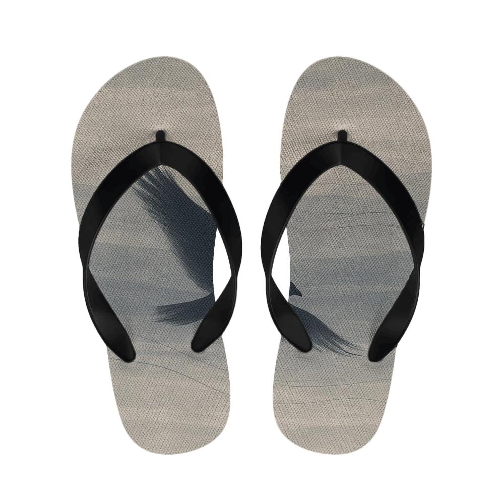 Silent Owl Drift custom slippers