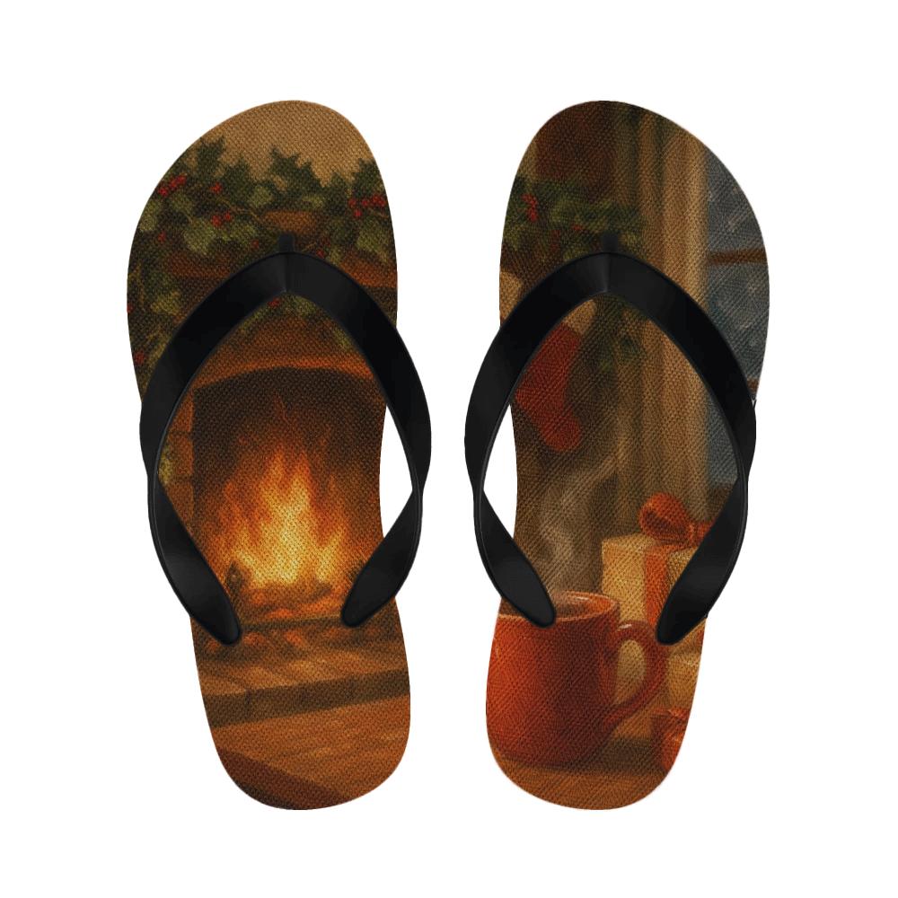 Ivy And Holly Hearth designer logo slippers