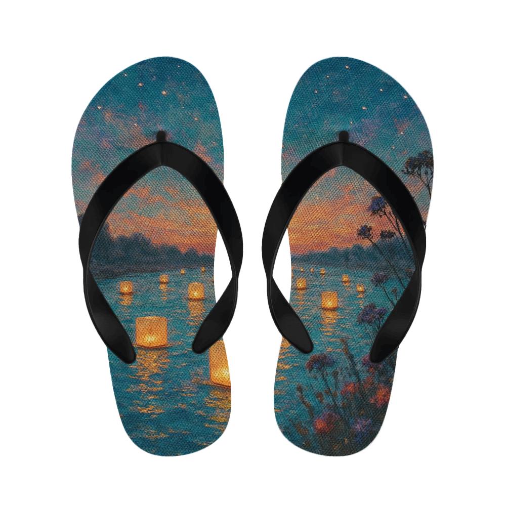 Midsummer Lantern Drift trendy casual slippers