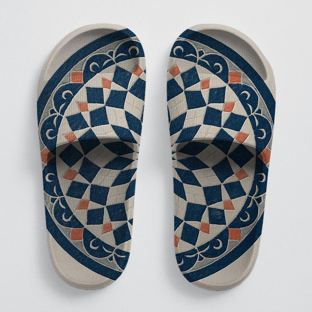 Starburst Lattice Mosaic comfortable casual slides