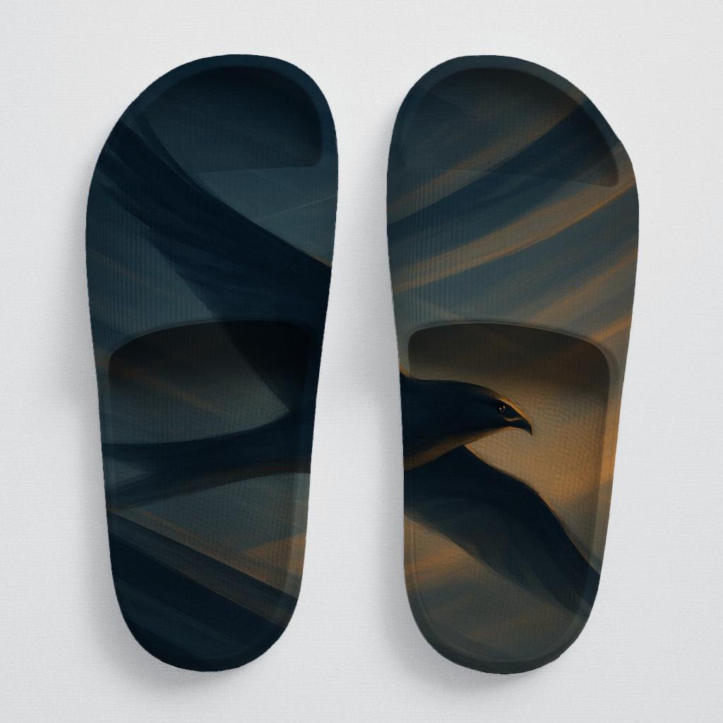 Hawksweep Thermal Pattern sporty rubber slides