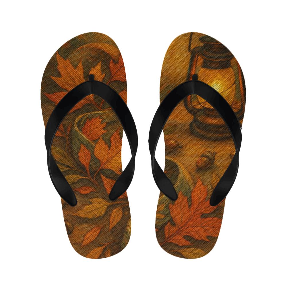 Autumn Harvest Ribbon unique printed slipperscustom slippers