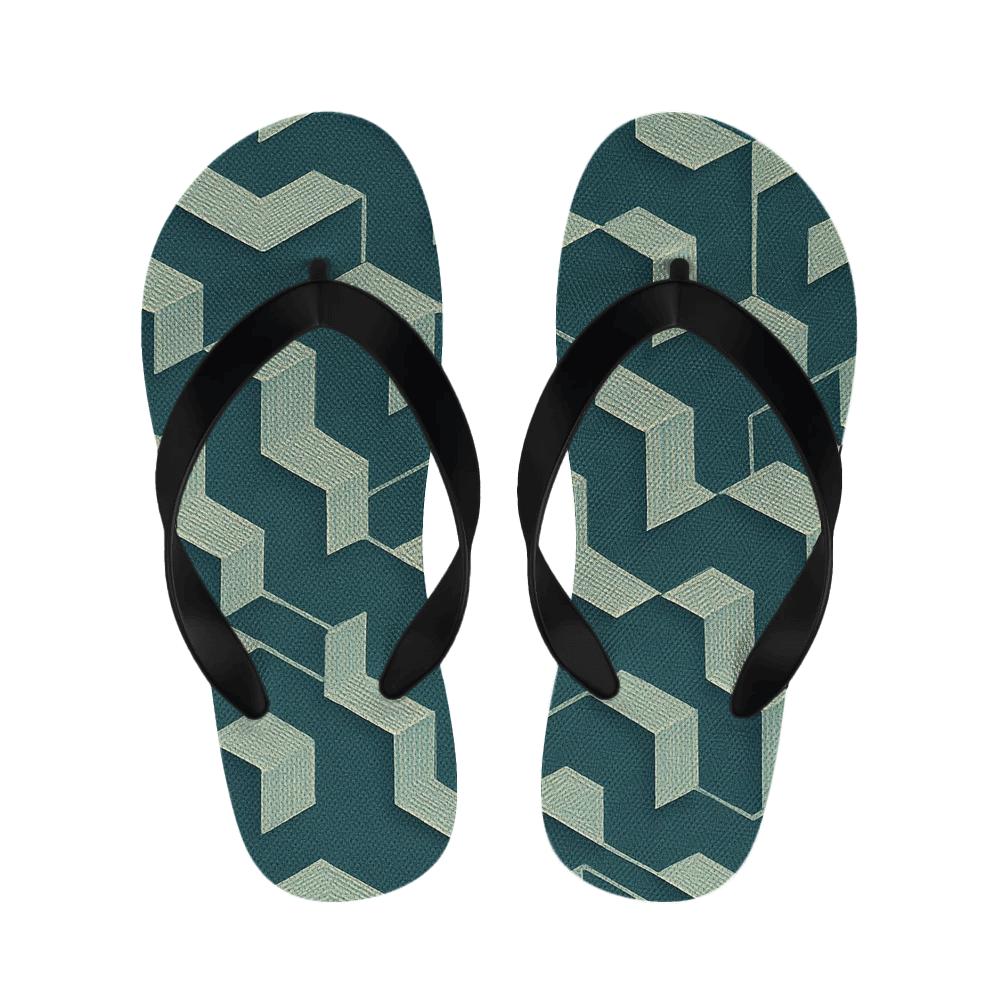 Hex Weave Oscillation personalized cozy slippers