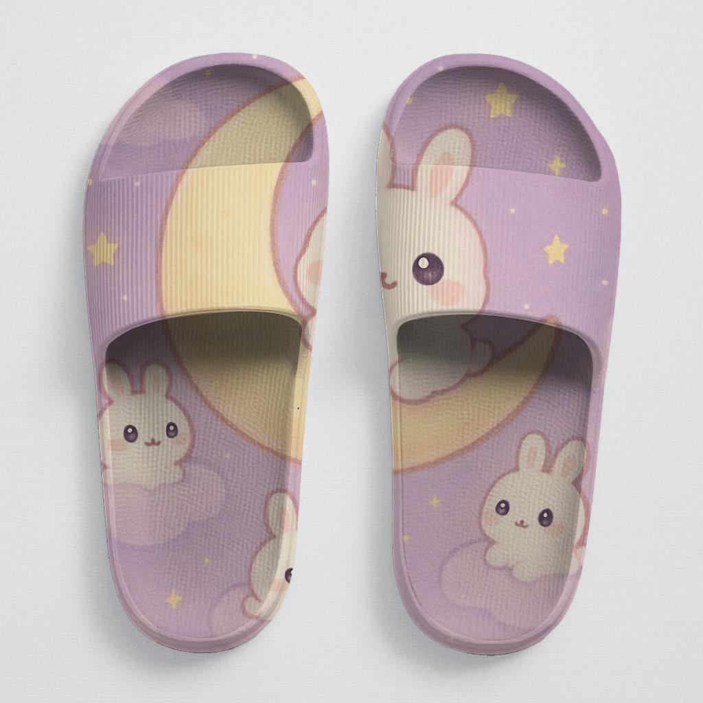 Moonlit Marshmallow Bunnies designer logo slides
