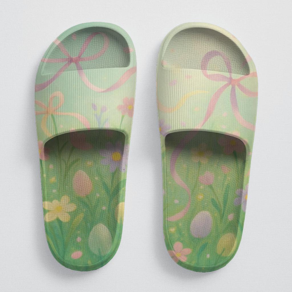 Spring Ribbon Meadow comfortable casual slides