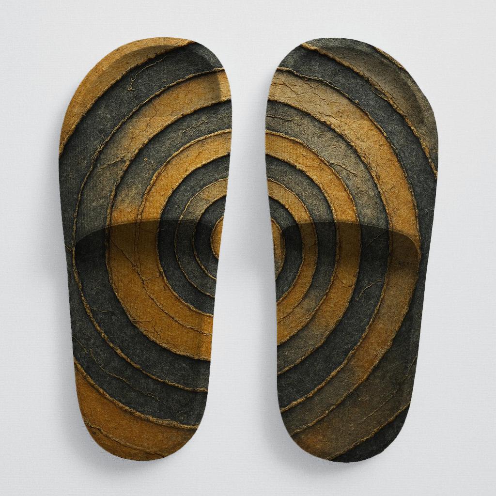 Auric Sediment Spiral trendy summer slides