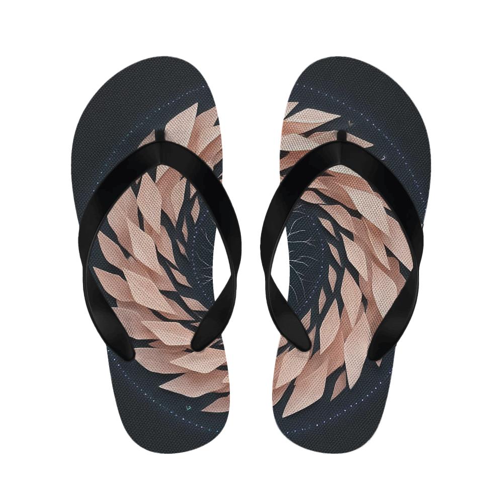 Petal Vein Orbit warm fleece slippers