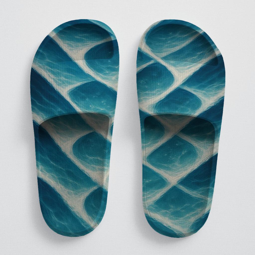 Tide Crest Lattice personalized slide sandals