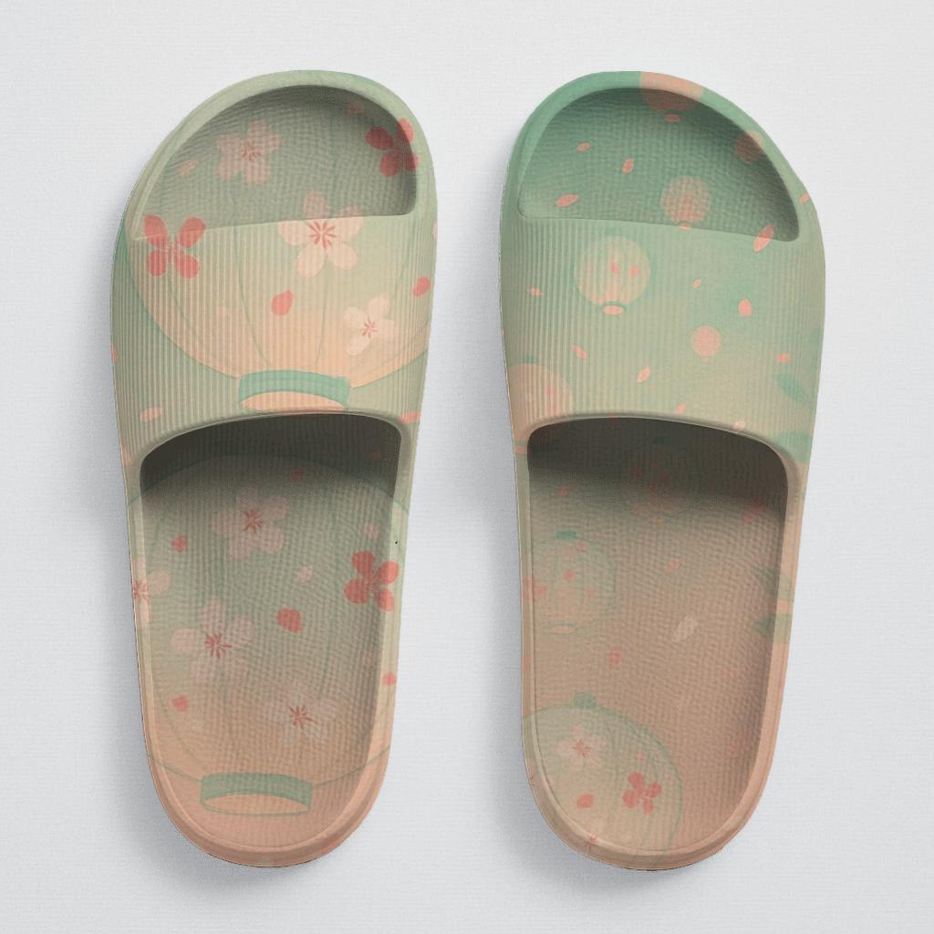 Spring Lantern Petal Parade sporty rubber slides