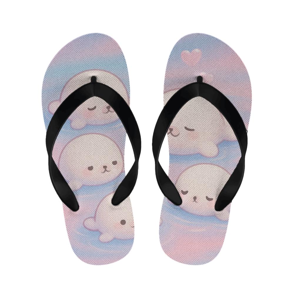 Cotton Candy Seal Puddle trendy casual slippers