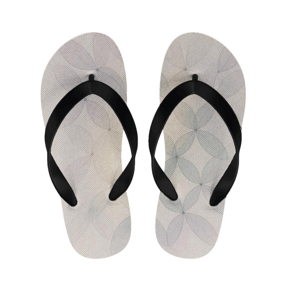 Orchid Veil Lattice designer logo slippers
