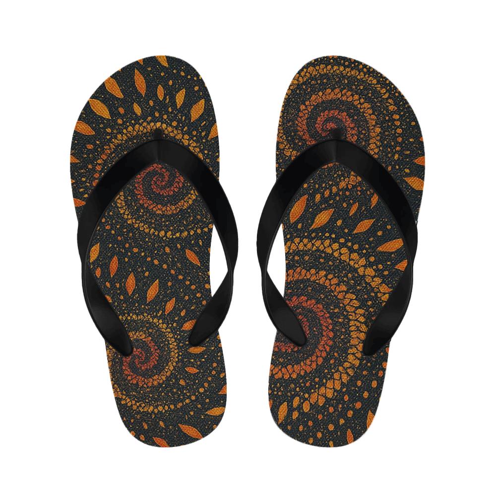 Marigold Spiral Constellation custom slippers