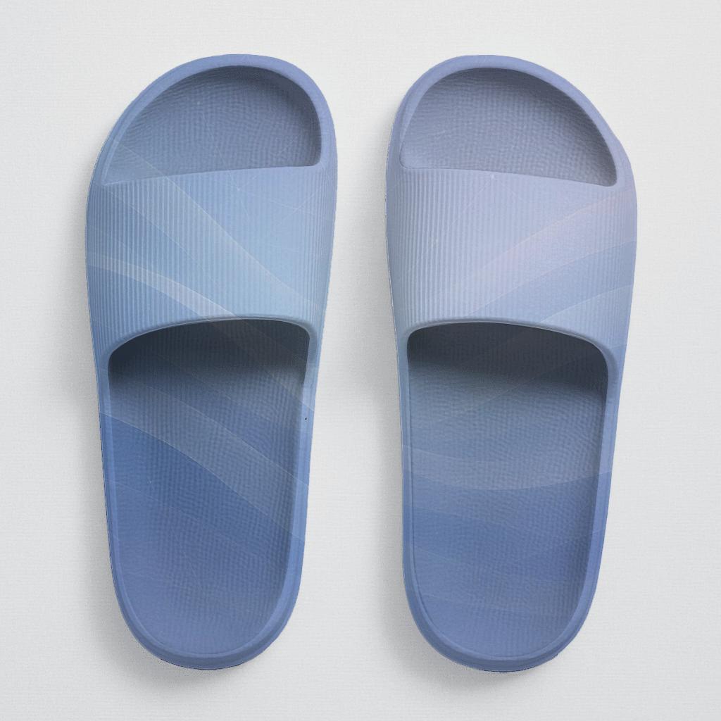 Celestial Vapor Wavefront Grid personalized slide sandals