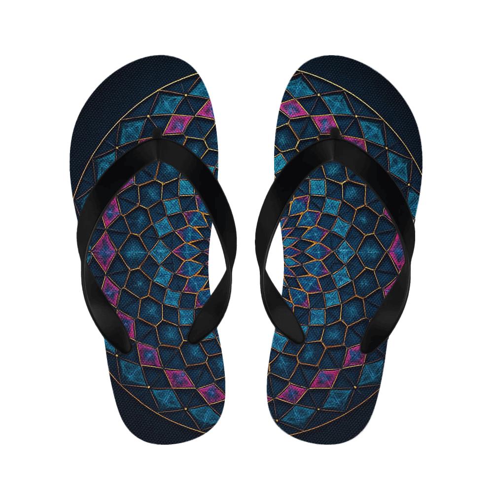 Prismatic Orbit Lattice custom slippers
