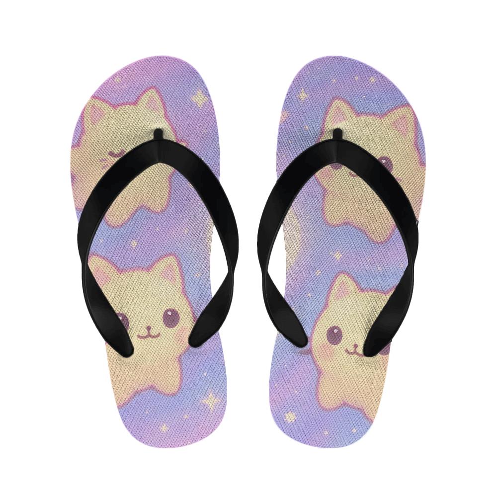 Candy Nebula Kitten Constellation personalized cozy slippers