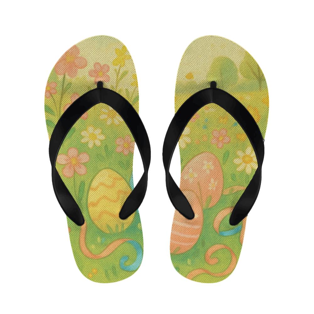 Spring Ribbon Egg Meadow comfortable indoor slippers