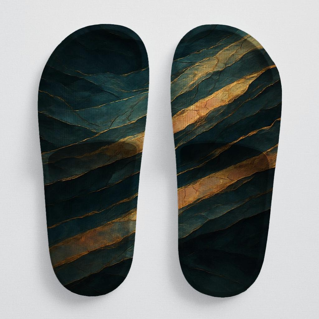 Prismatic Faultline Tapestry trendy summer slides
