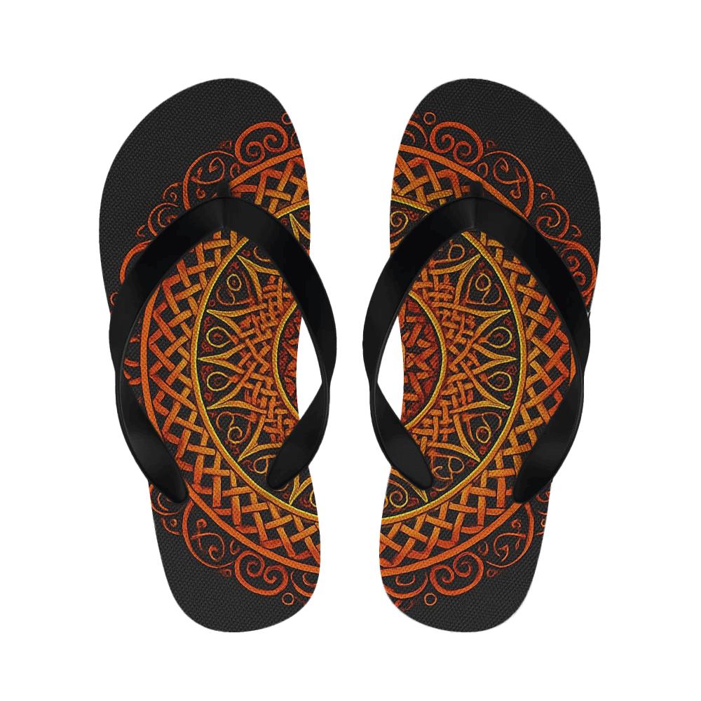 Infinite Ember Circle Weave comfortable indoor slippers