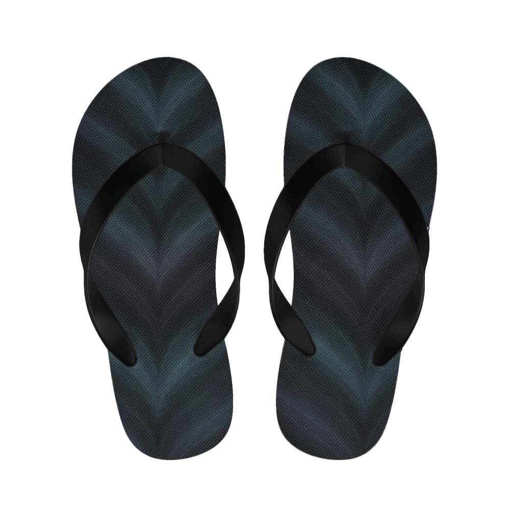 Nebula Filament Chevron warm fleece slippers