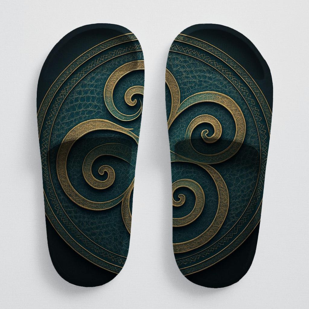 Iridescent Spiral Lattice trendy summer slides