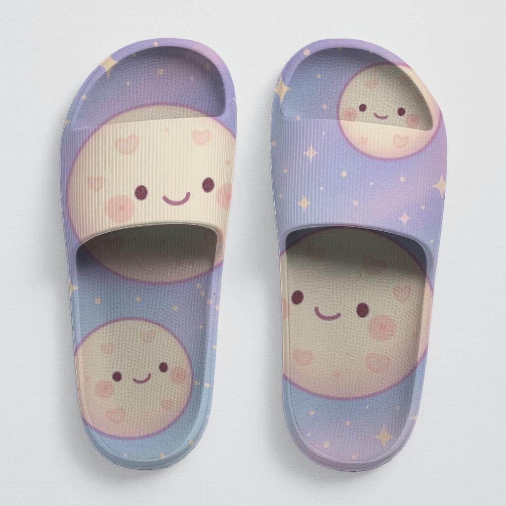 Cosmic Marshmallow Moonlets comfortable casual slides